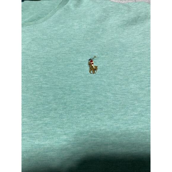 Polo Ralph Lauren T Shirt Mens Extra Large Green Flesh Pony Custom Slim XL - Picture 4 of 8